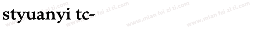 styuanyi tc字体转换